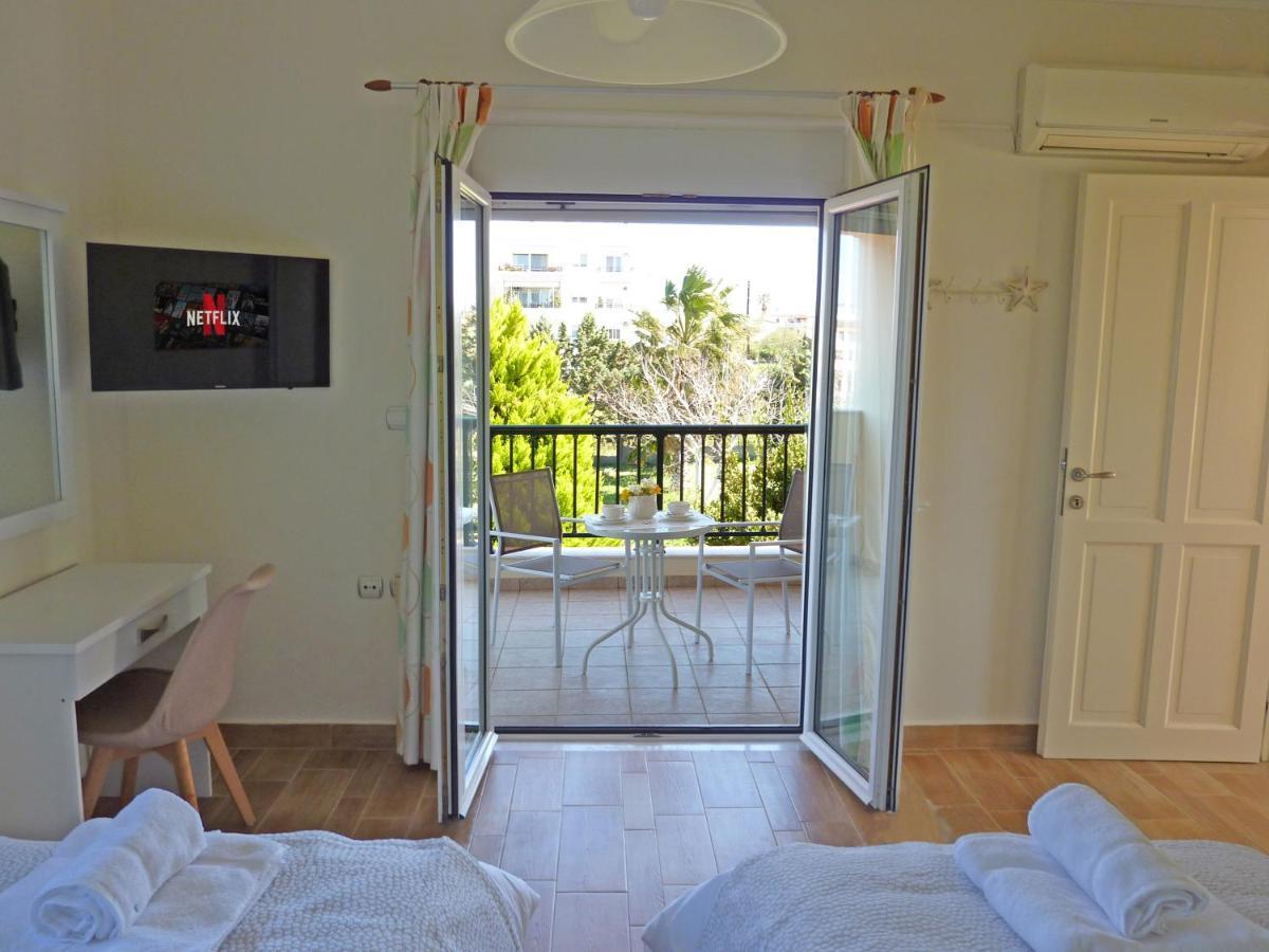 Panoramic Sea View Villa 4 Min To Beach Tigkaki  Bagian luar foto