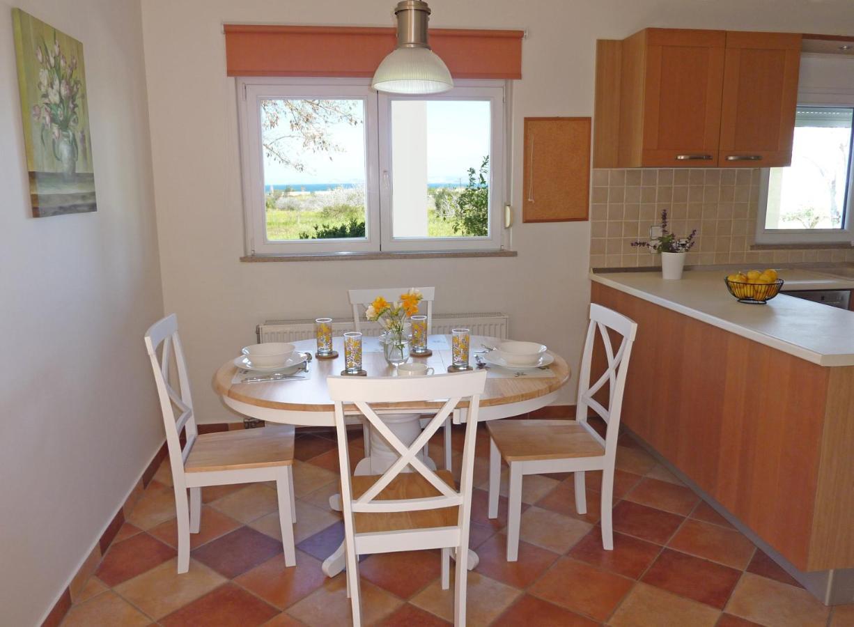 Panoramic Sea View Villa 4 Min To Beach Tigkaki  Bagian luar foto