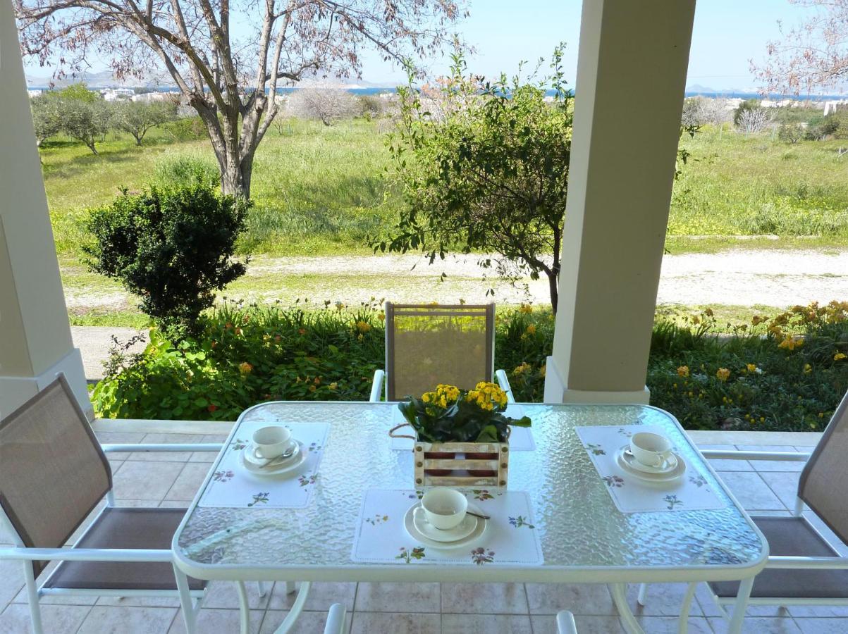 Panoramic Sea View Villa 4 Min To Beach Tigkaki  Bagian luar foto